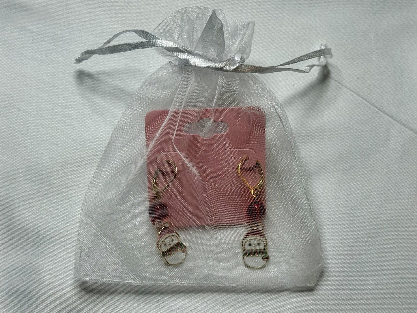 Snowman Earrings : Holiday Earrings
