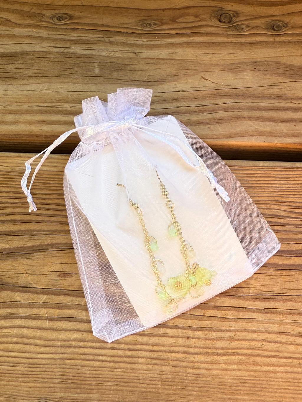 Botanical Drop Earrings – Handmade Bell Flowers with Gold Hooks for Gifts & Spring Style