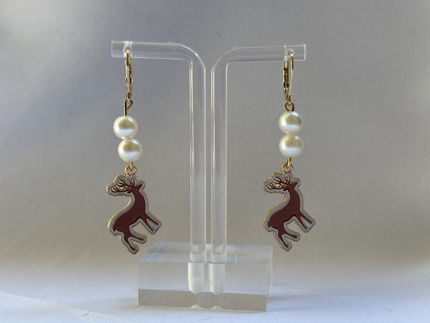 Reindeer Earrings : Holiday Earrings