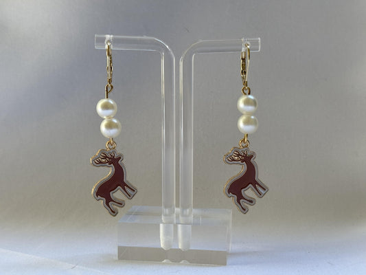 Reindeer Earrings : Holiday Earrings