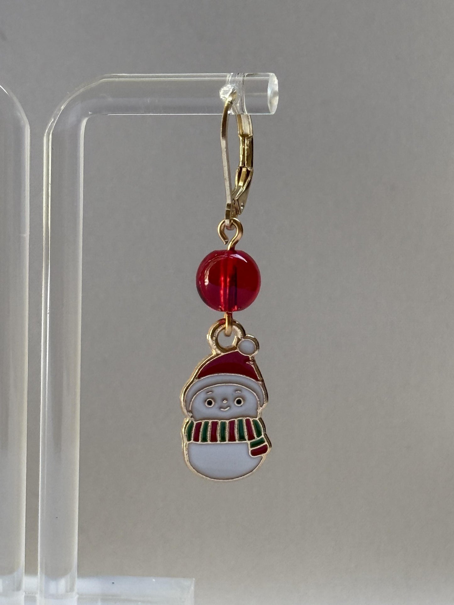 Snowman Earrings : Holiday Earrings