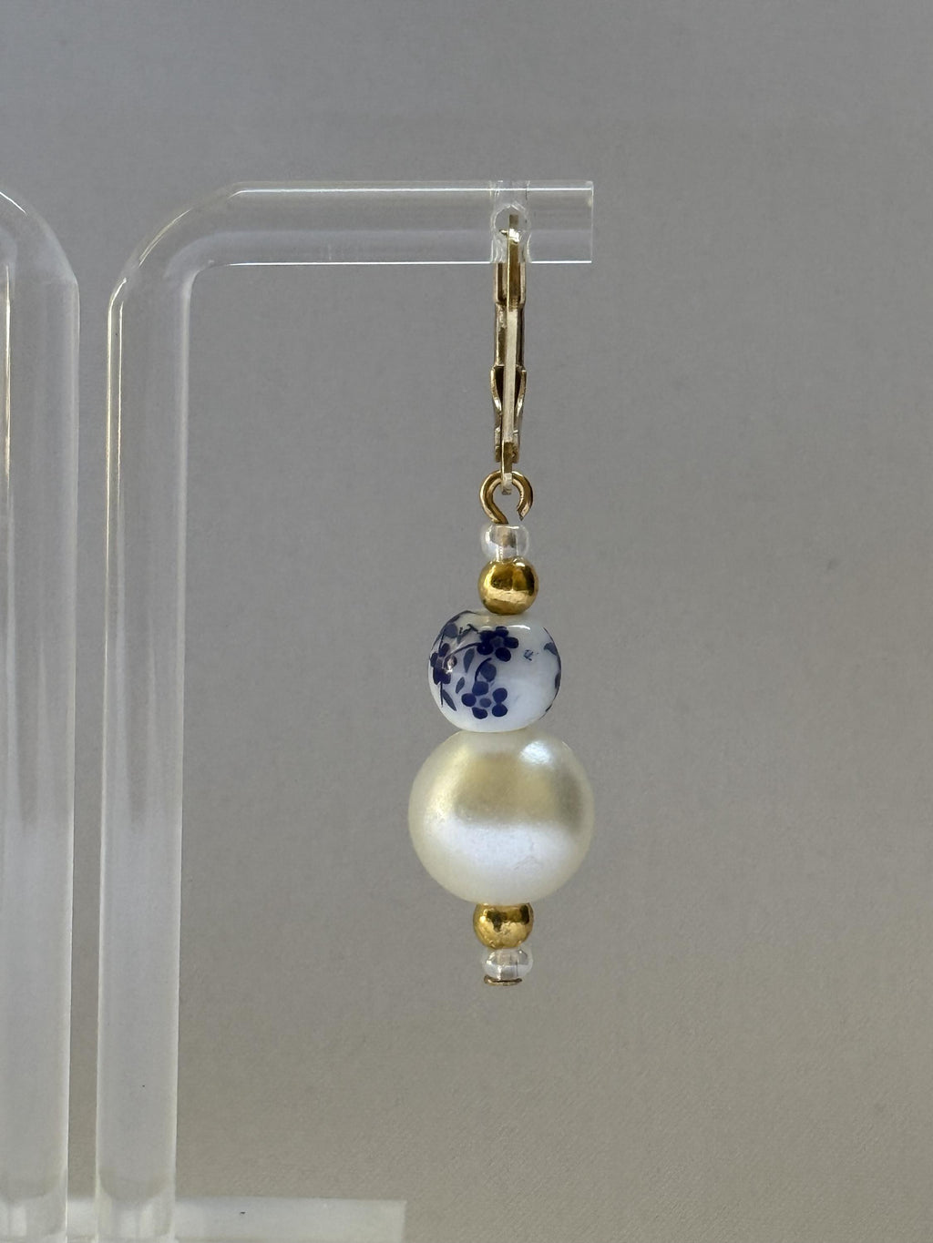 Porcelain & Pearl Earrings