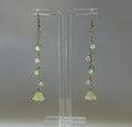 Botanical Drop Earrings – Handmade Bell Flowers with Gold Hooks for Gifts & Spring Style