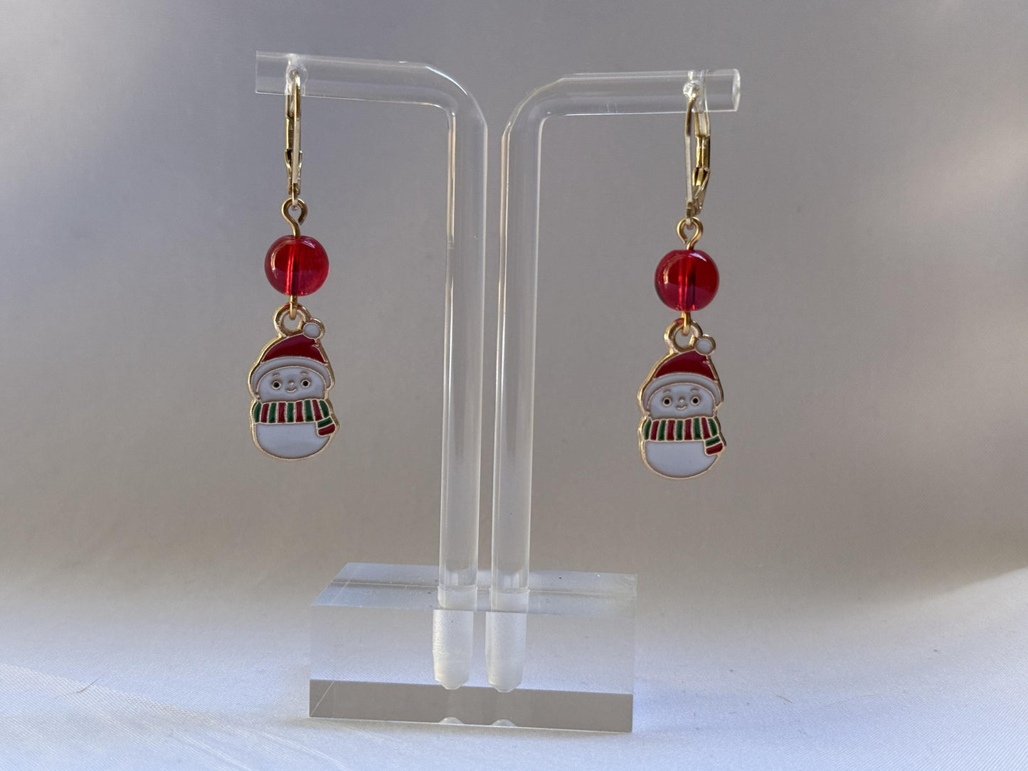 Snowman Earrings : Holiday Earrings