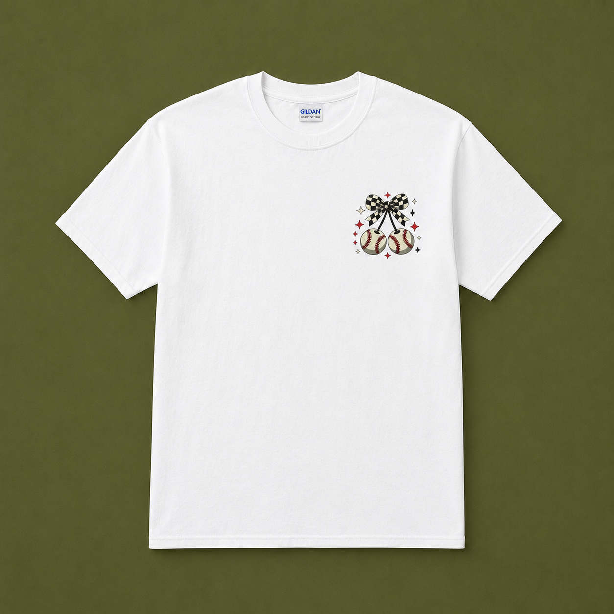 Baseball Cherries Tee