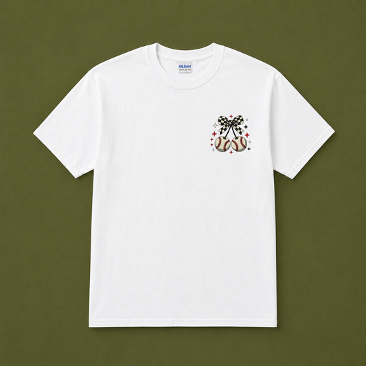 Baseball Cherries Tee