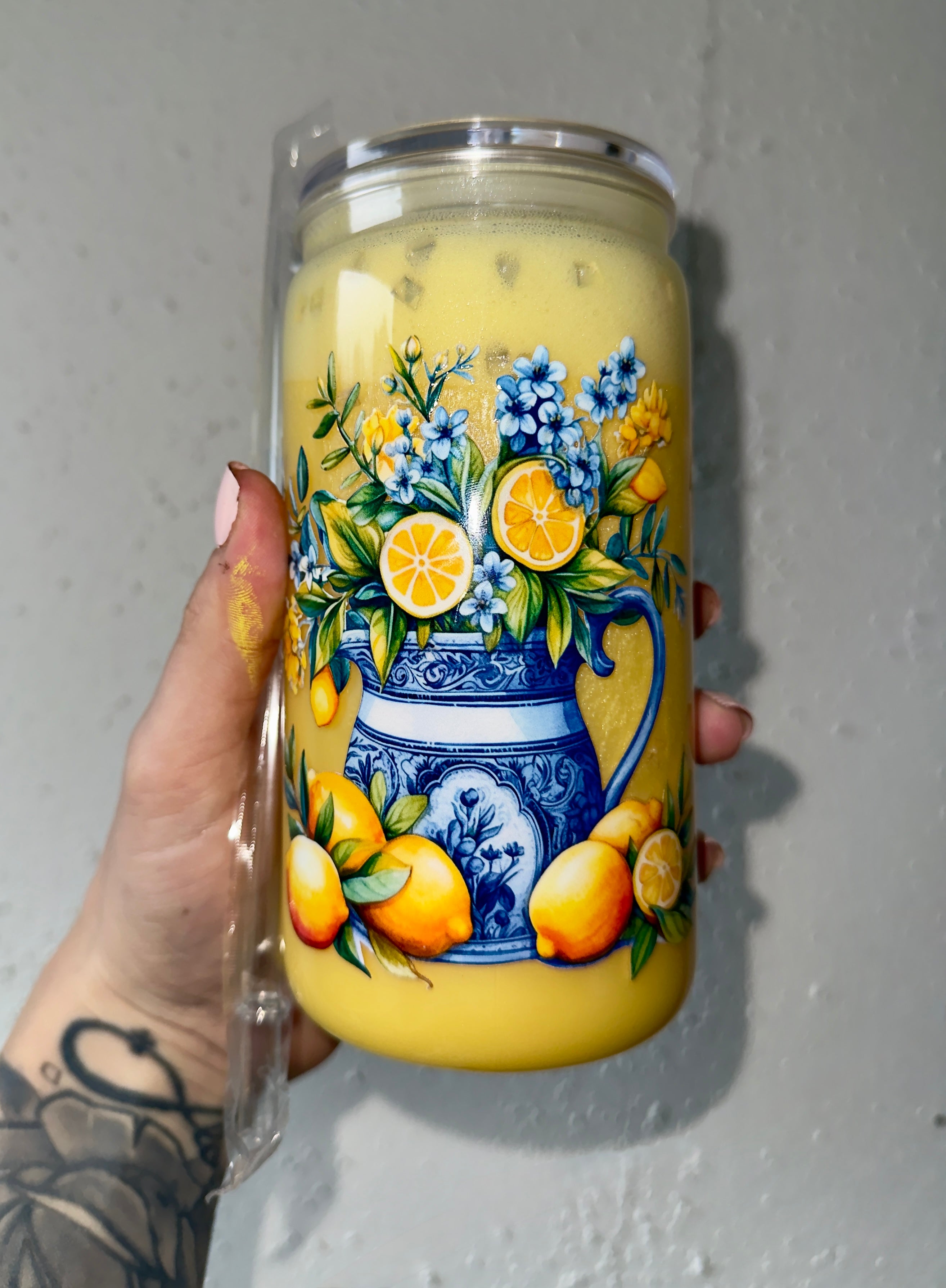 Lemon SnowGlobe Tumbler