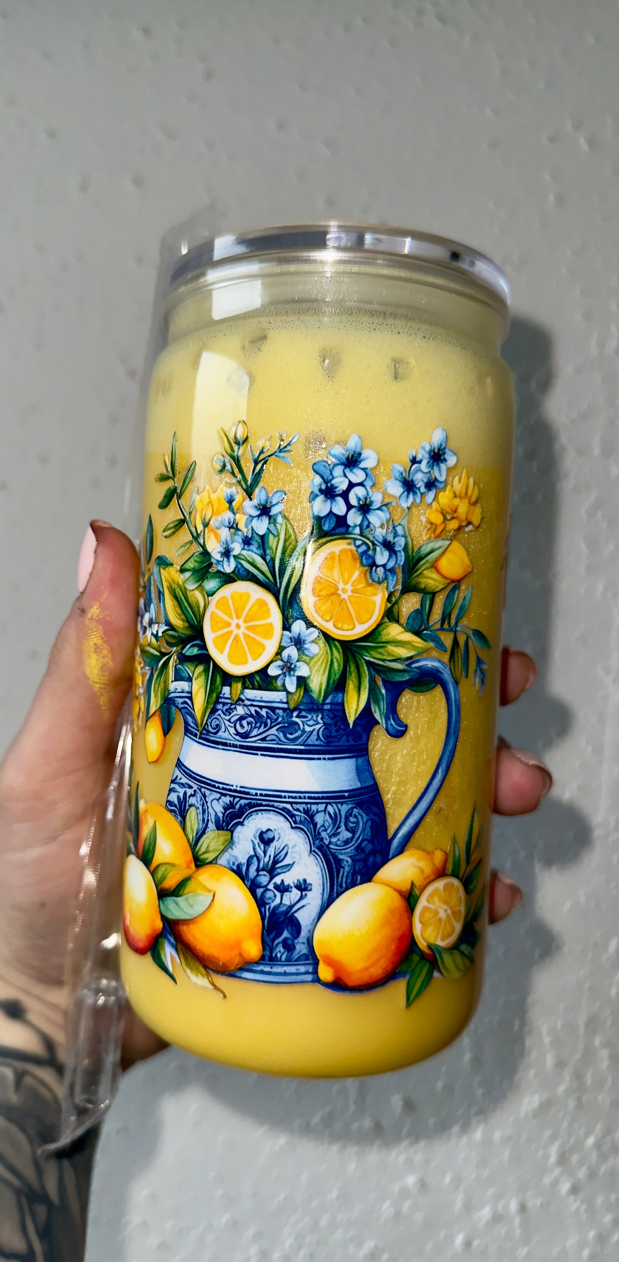 Lemon SnowGlobe Tumbler