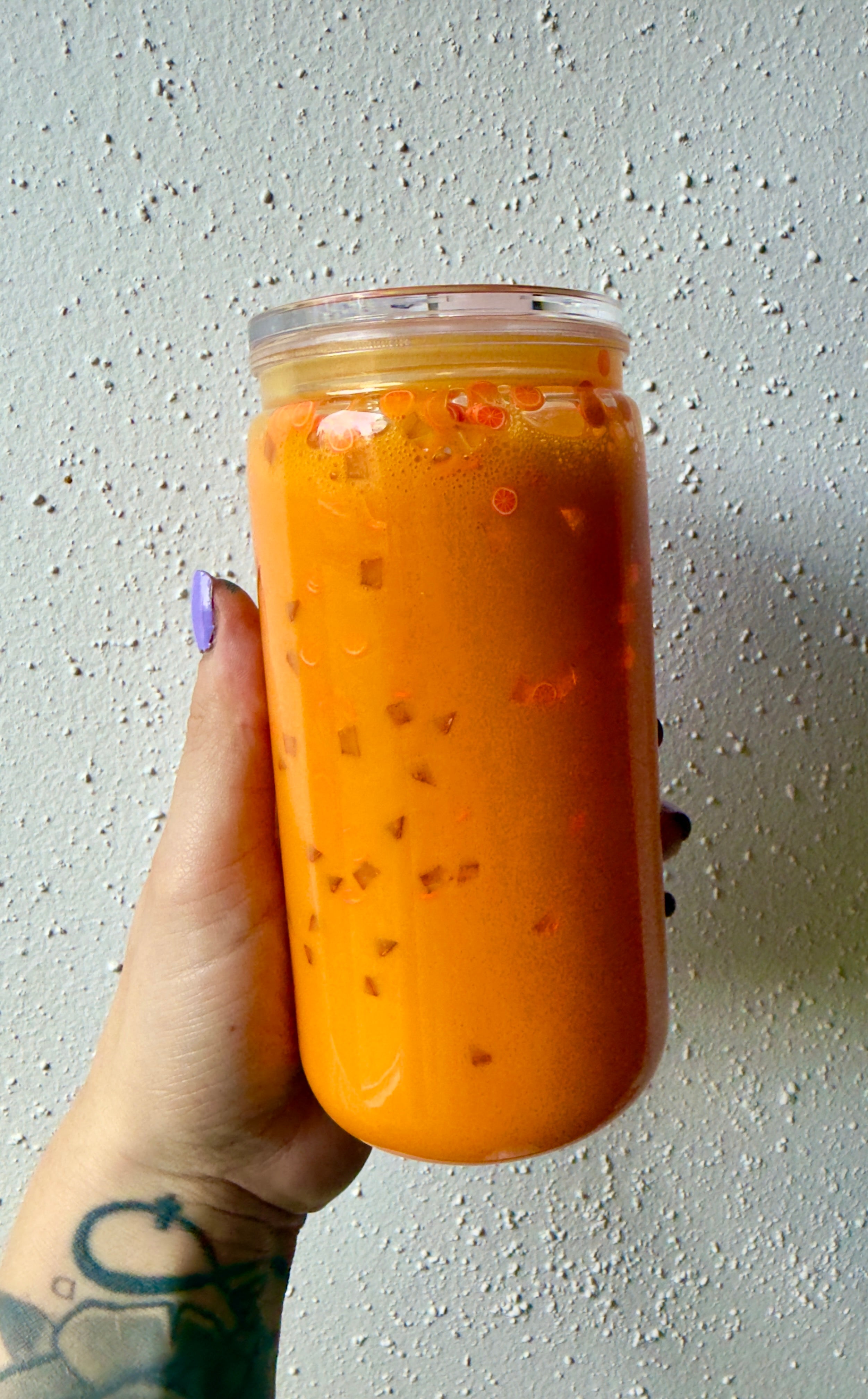 Orange Juice Snowglobe Tumbler
