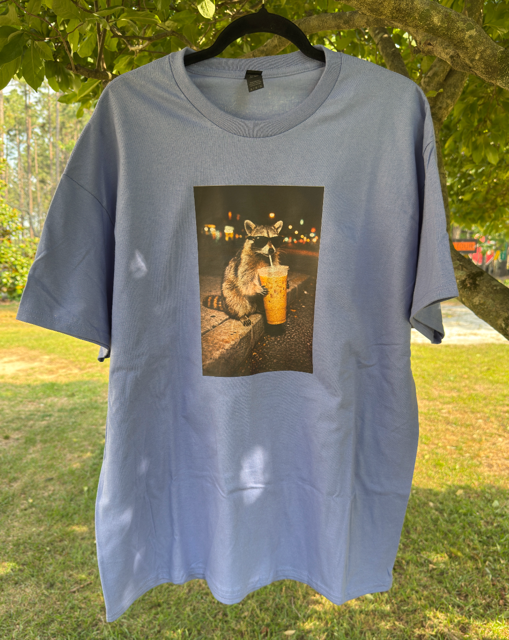 Raccoon Iced Coffee Tee