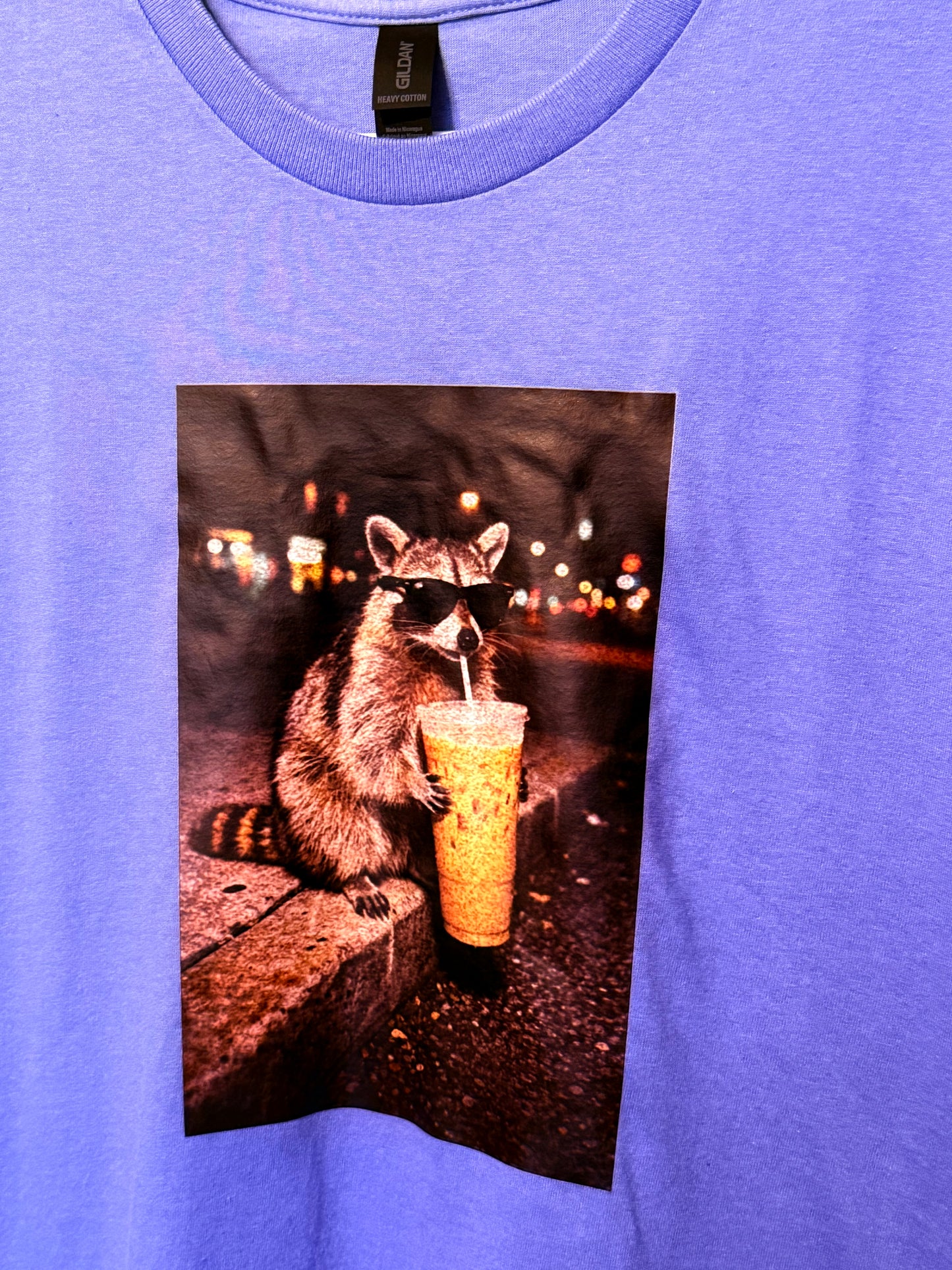 Raccoon Iced Coffee Tee