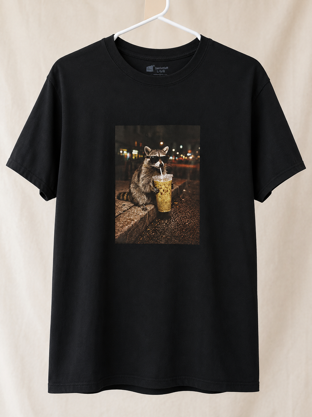 Raccoon Iced Coffee Tee