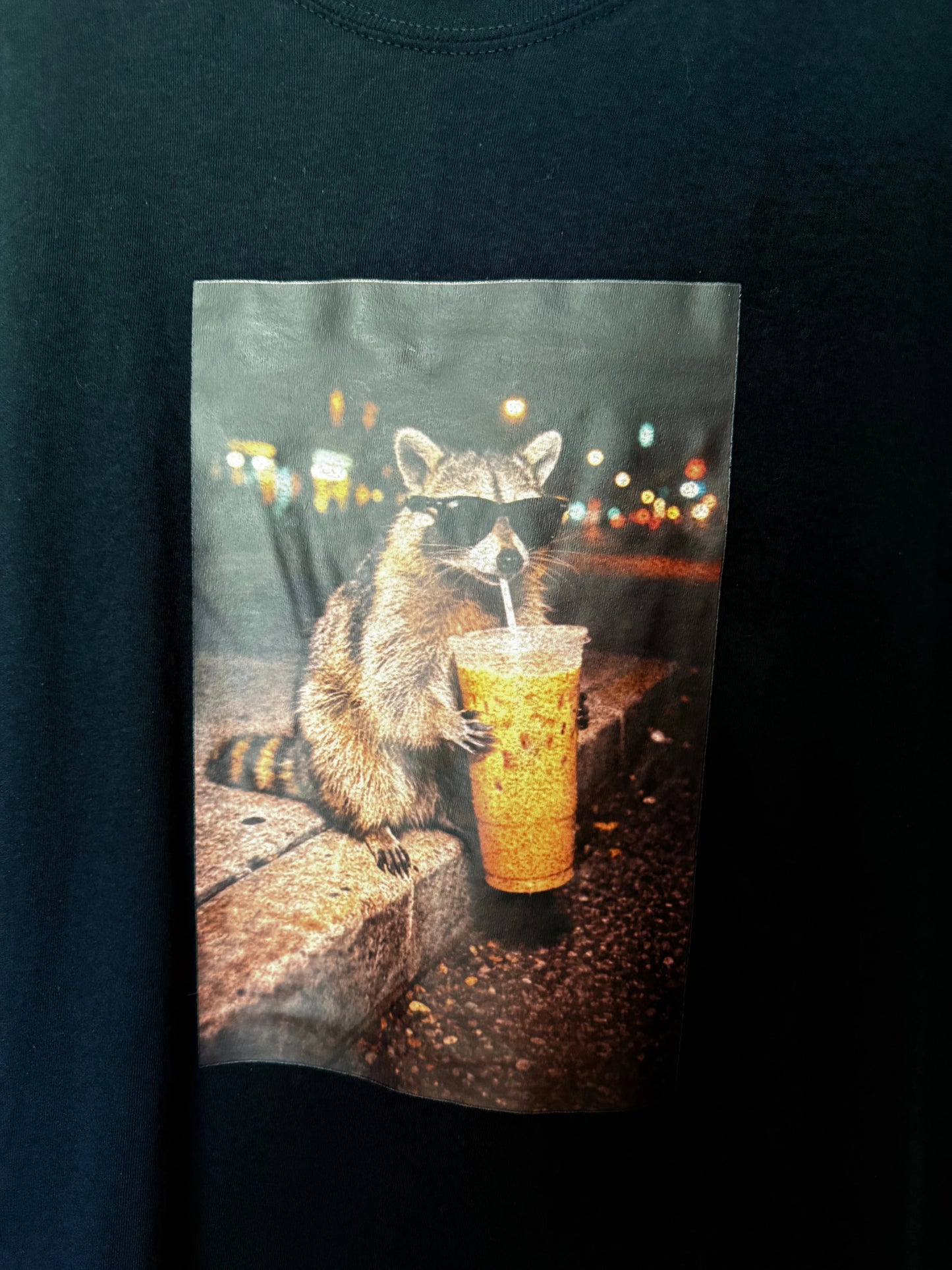 Raccoon Iced Coffee Tee