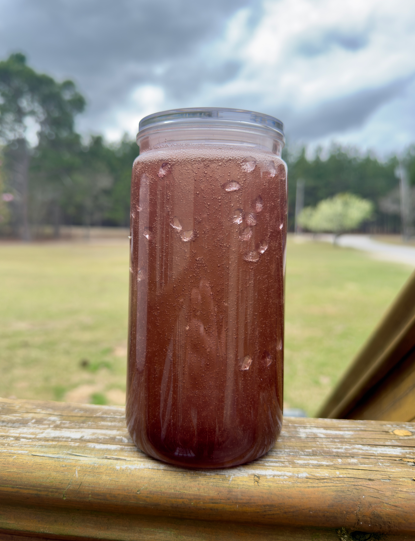 Soda 16 oz Snowglobe Tumbler w/ Straw