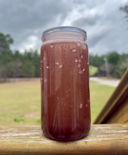 Soda 16 oz Snowglobe Tumbler w/ Straw