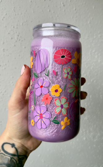 Dilly Dally 16 oz Snowglobe Tumbler w/ Straw