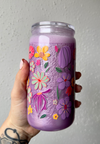 Dilly Dally 16 oz Snowglobe Tumbler w/ Straw