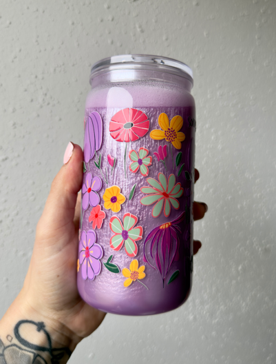 Dilly Dally 16 oz Snowglobe Tumbler w/ Straw