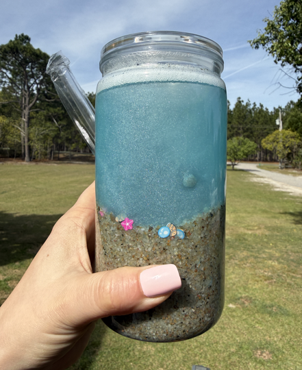 Beach Snowglobe Tumbler