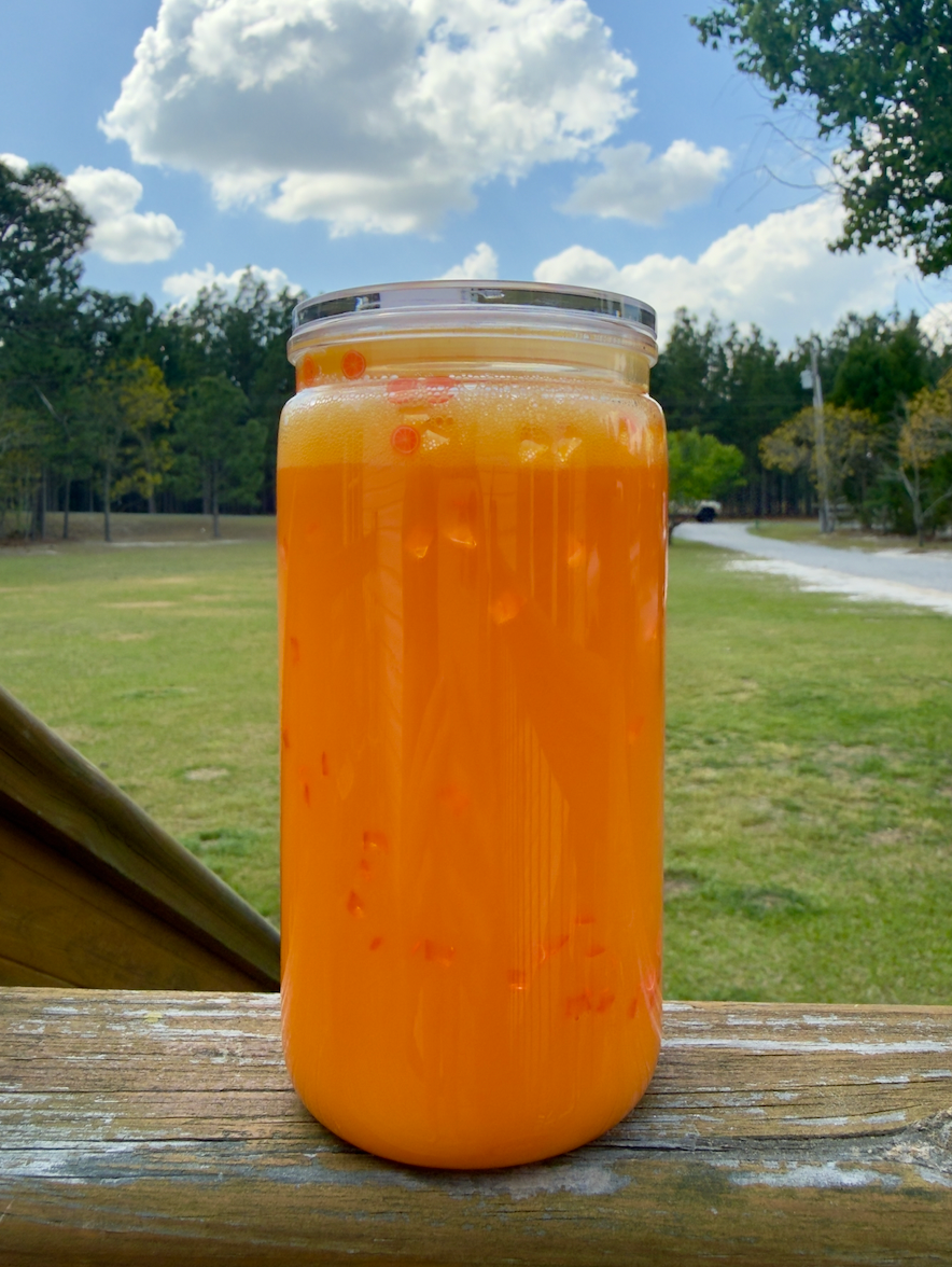 Orange Juice Snowglobe Tumbler