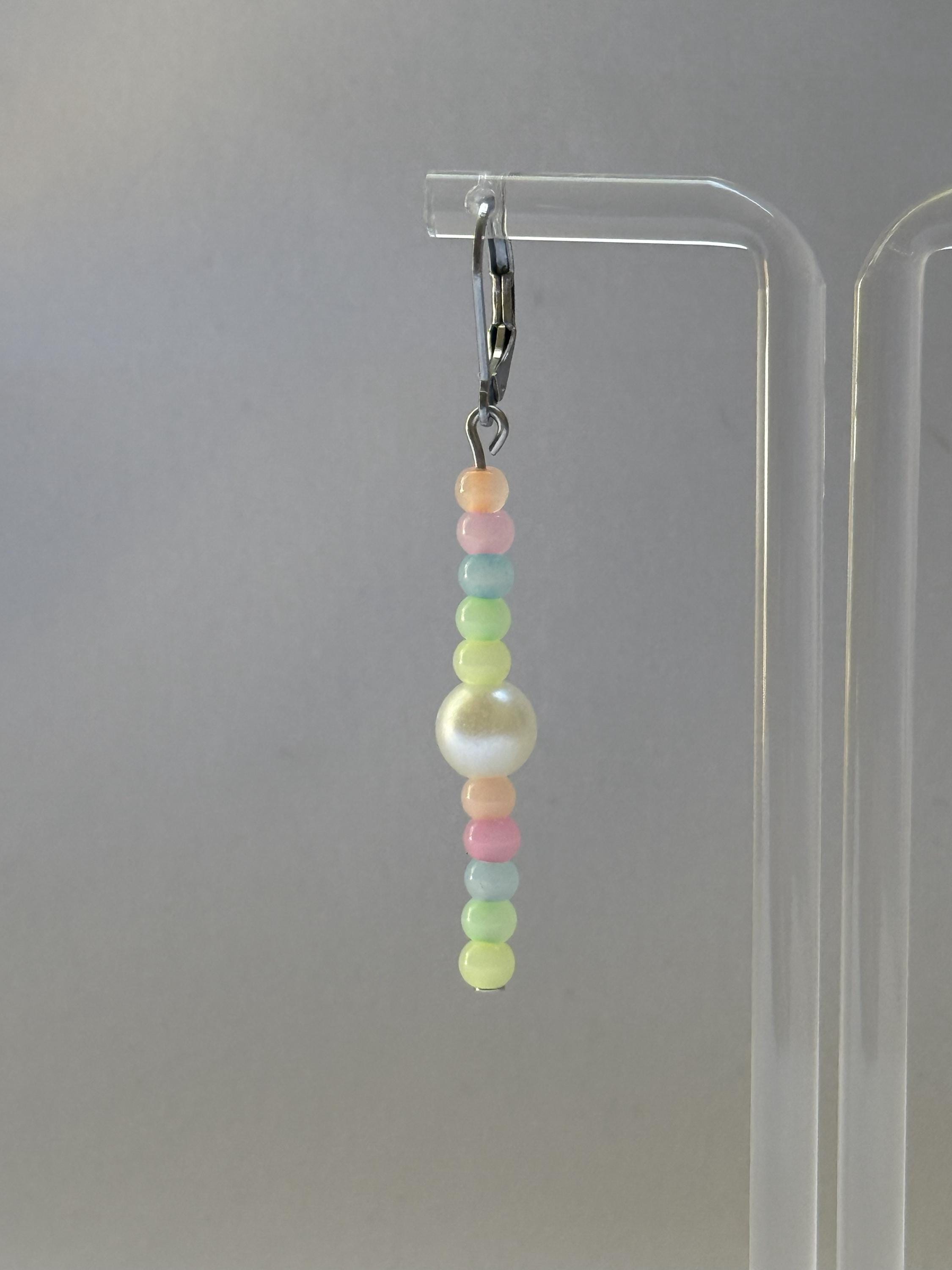 Pearl Pastel Dangly Earrings