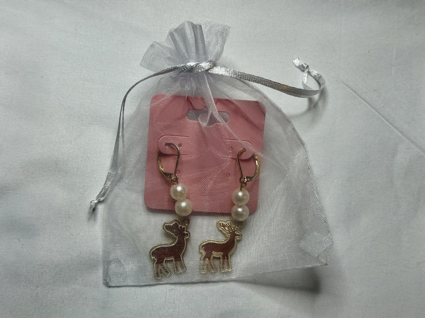 Reindeer Earrings : Holiday Earrings