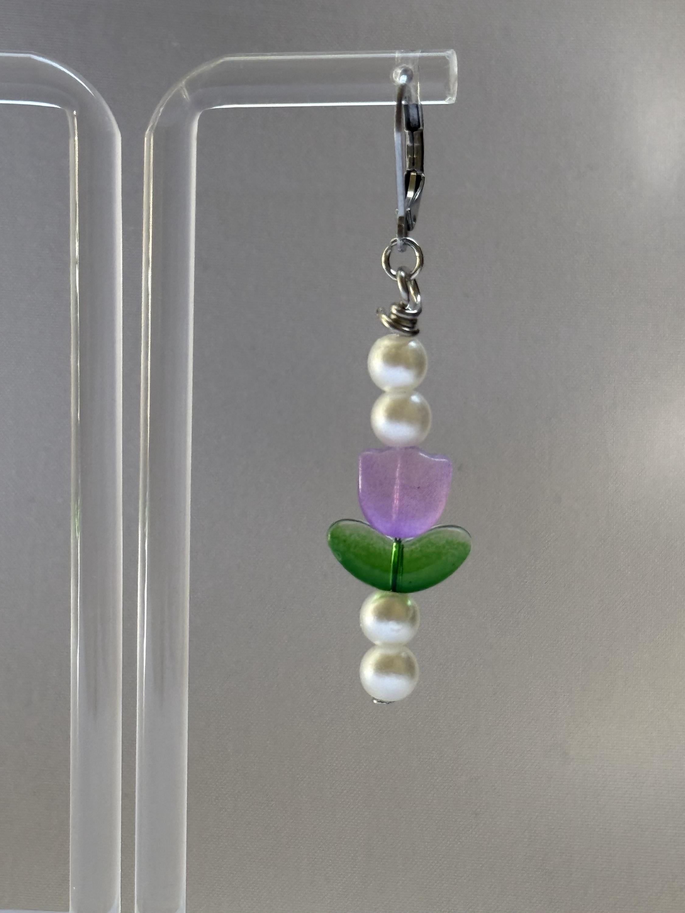 Purple Tulip Earrings