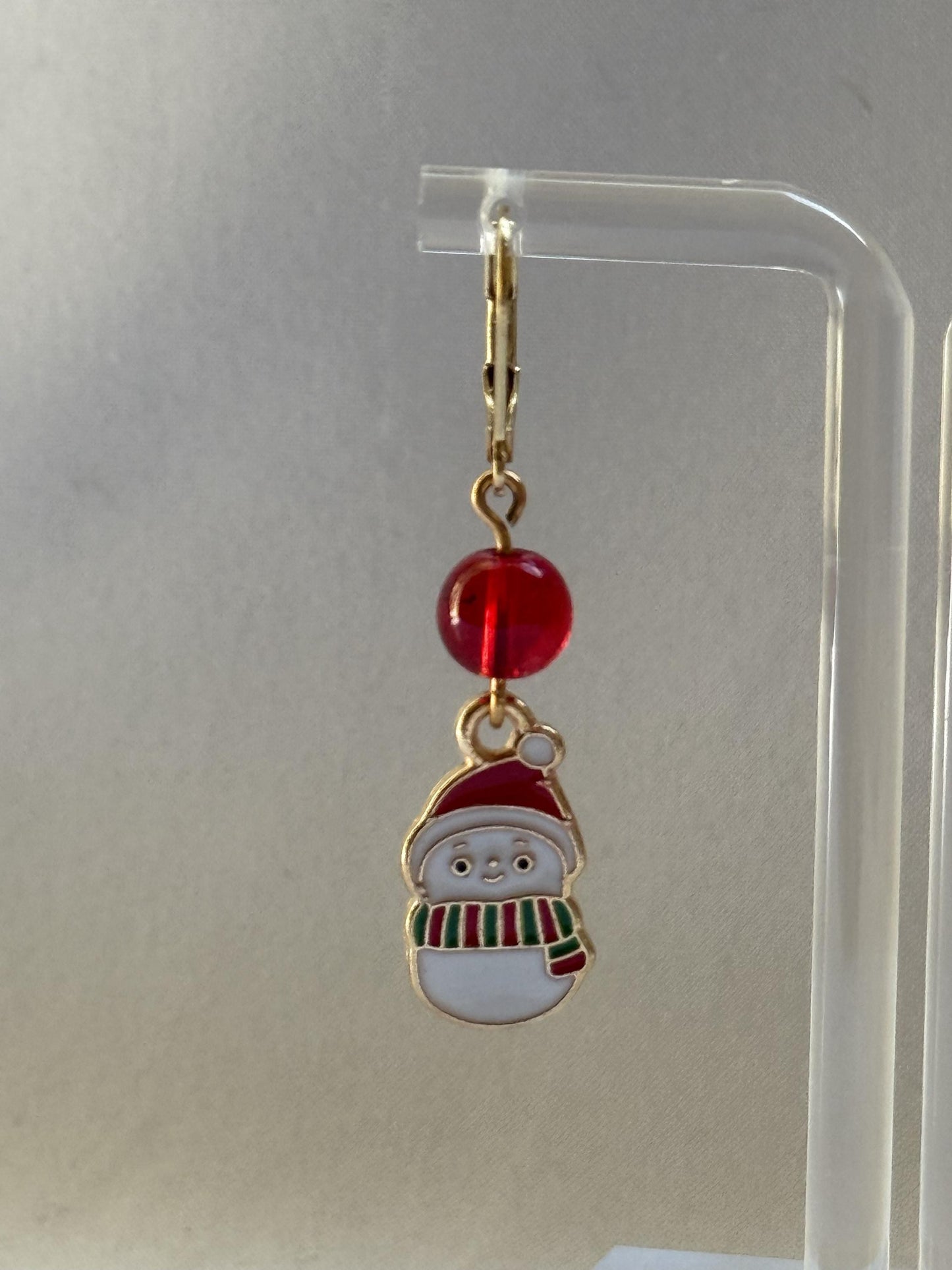 Snowman Earrings : Holiday Earrings