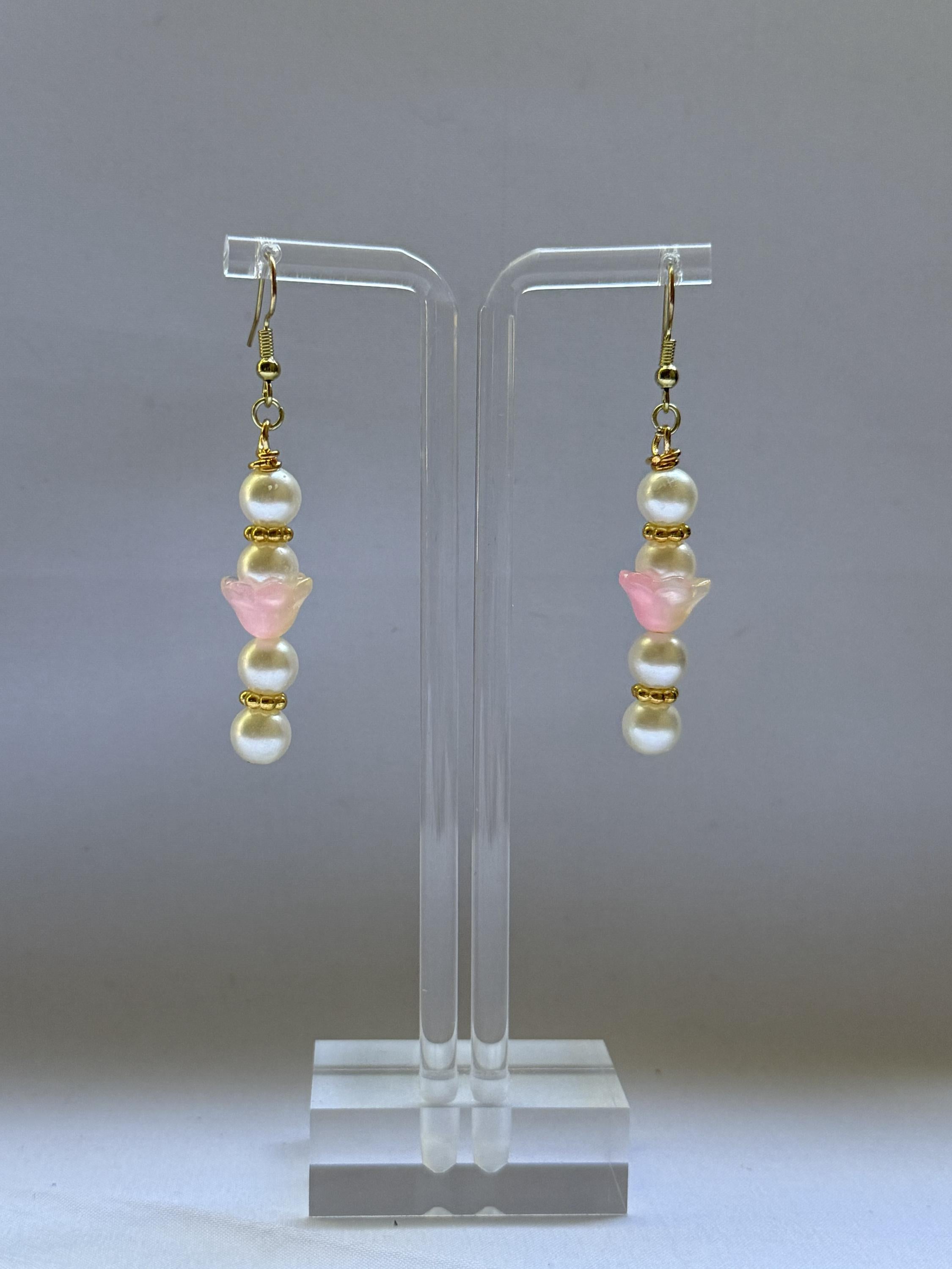 Pearl Floral Earrings