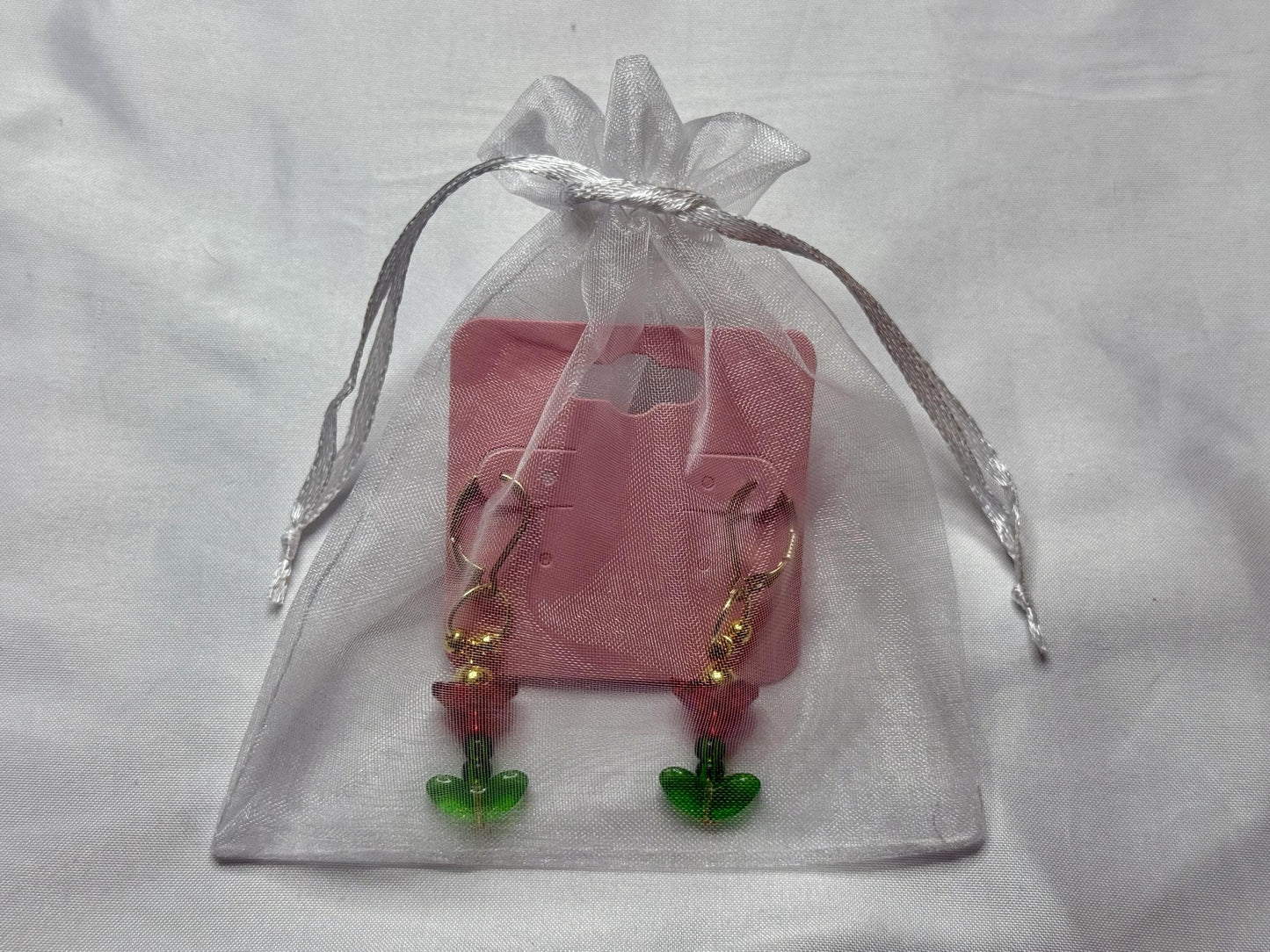 Red Floral Earrings