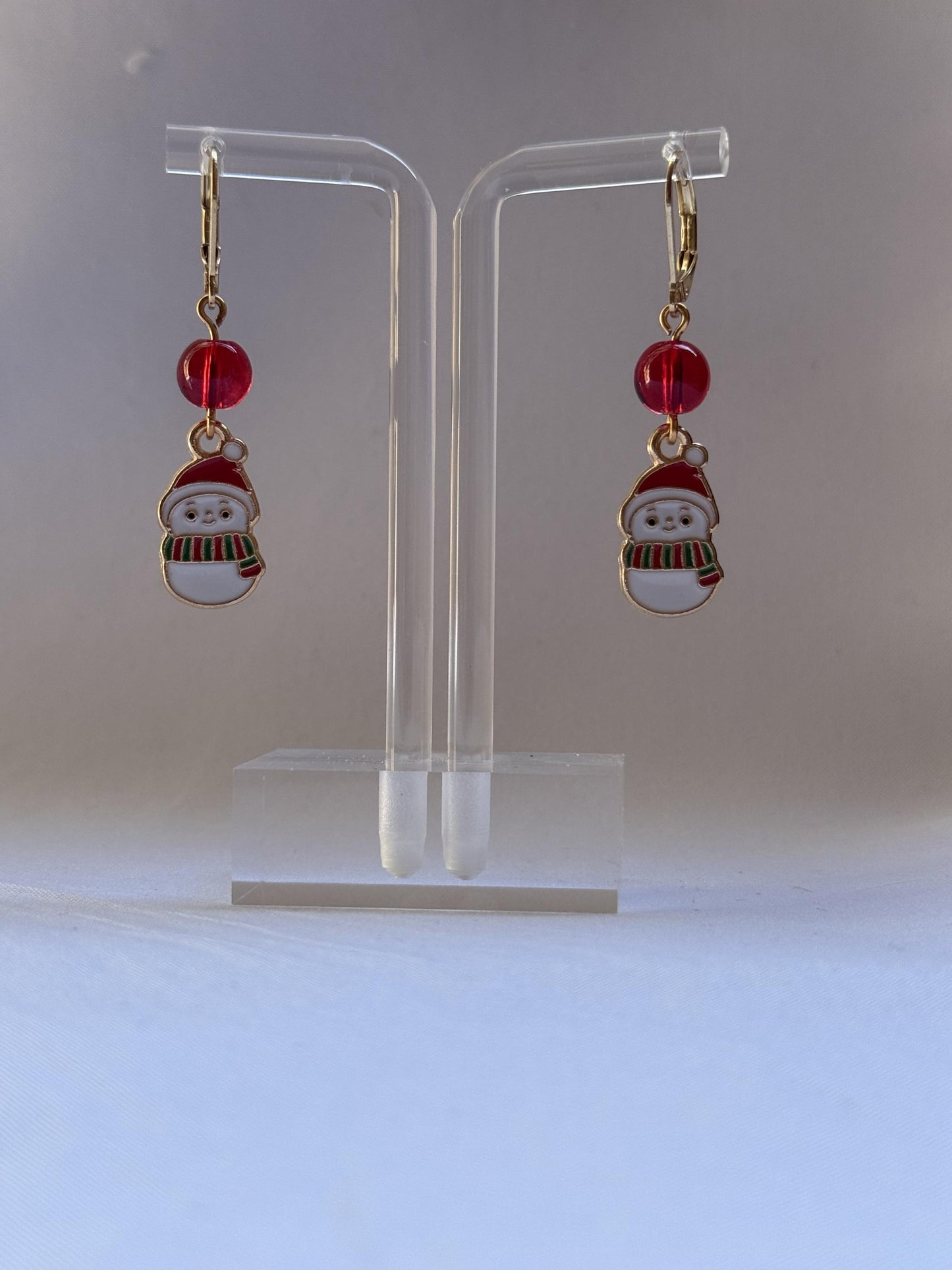 Snowman Earrings : Holiday Earrings