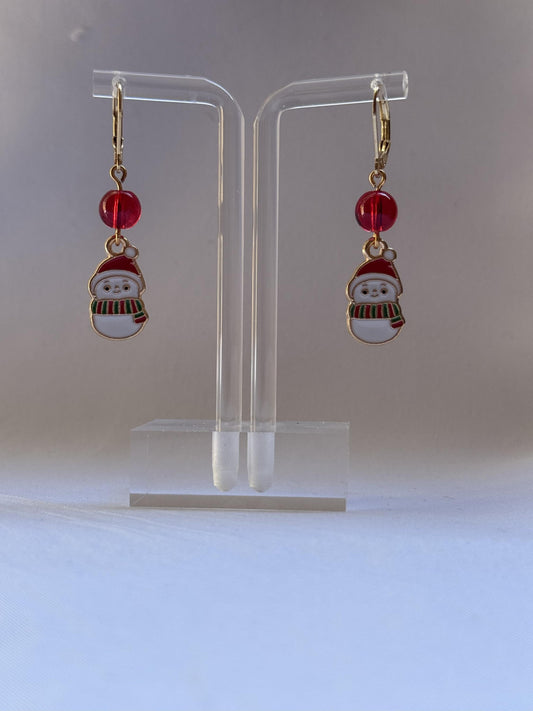 Snowman Earrings : Holiday Earrings
