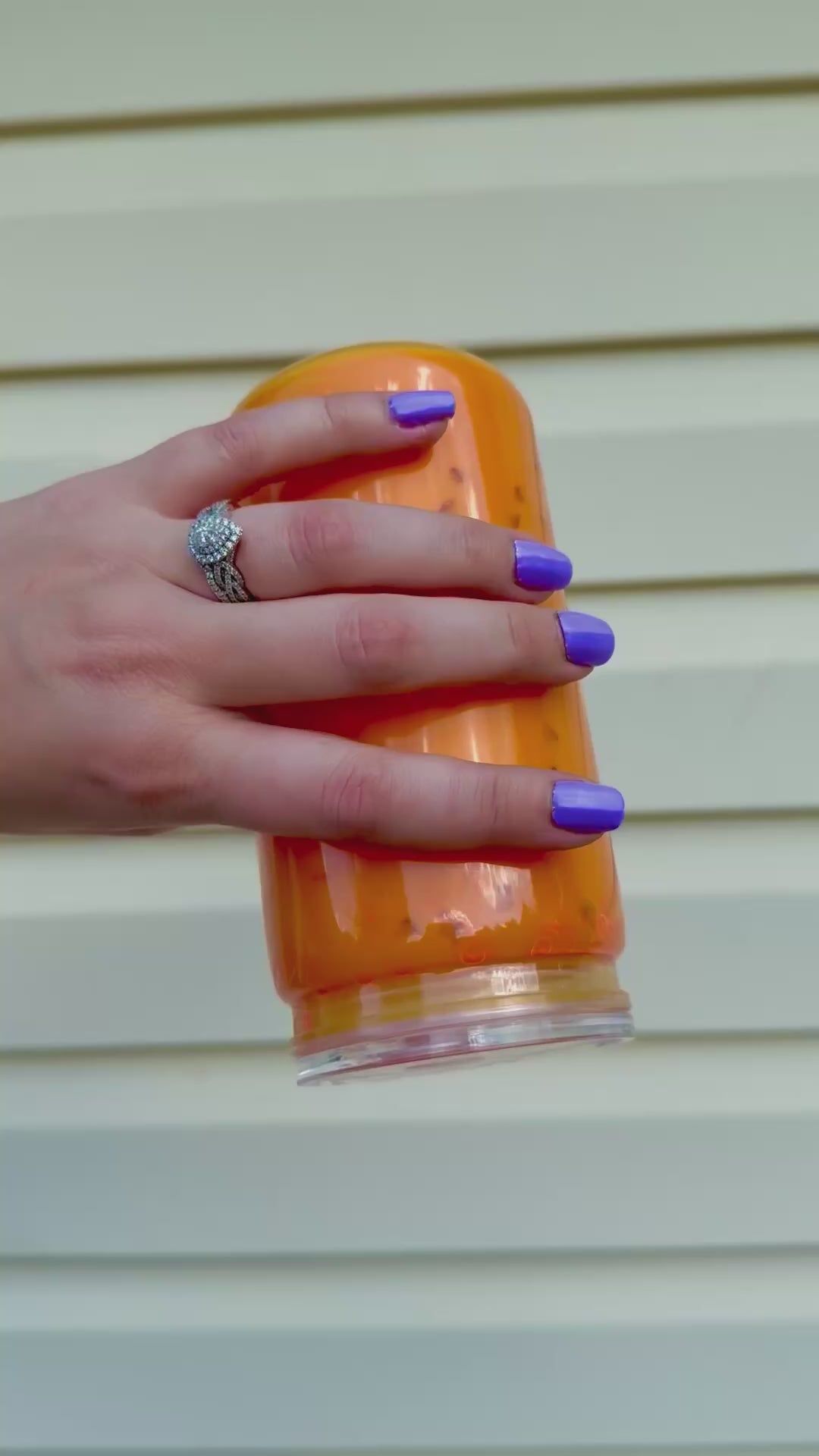 Orange Juice Snowglobe Tumbler