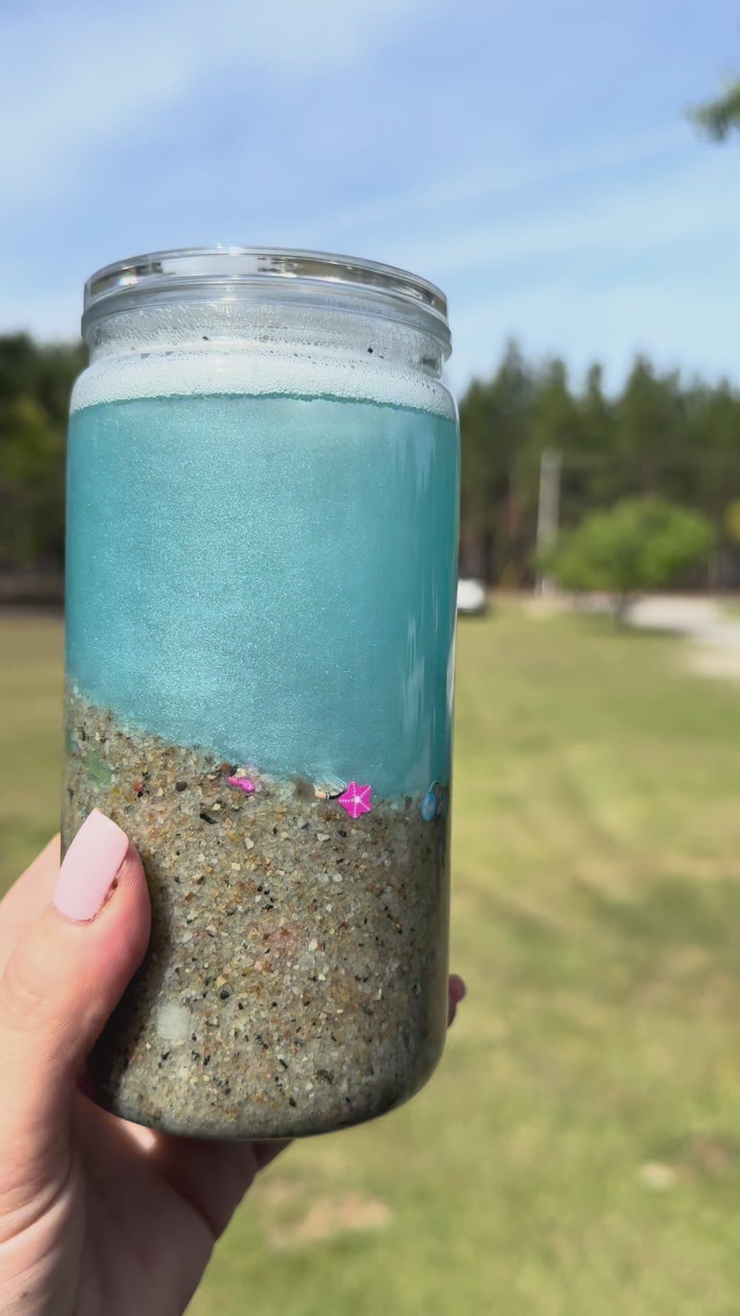 Beach Snowglobe Tumbler