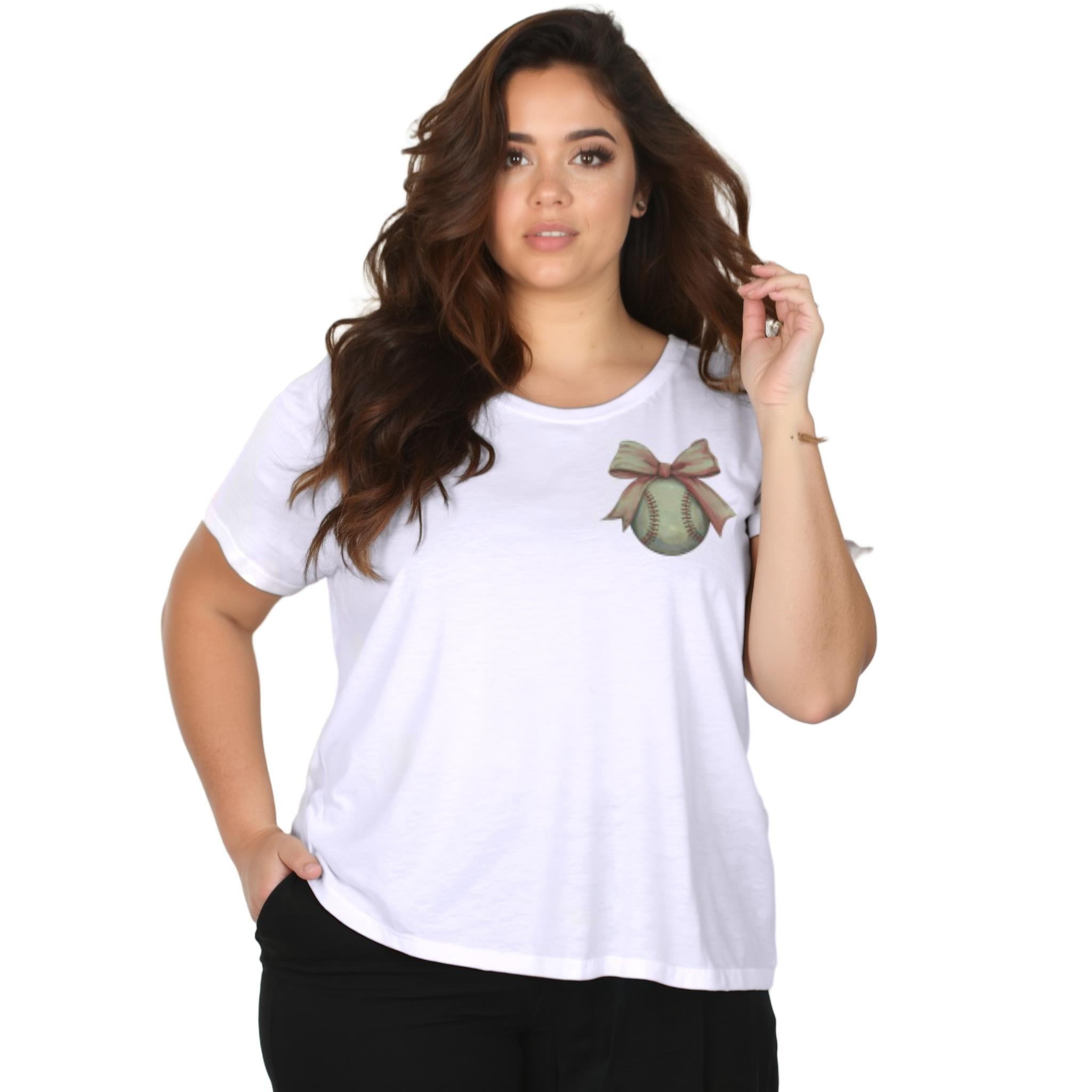 Baseball Bow Pocket Tee